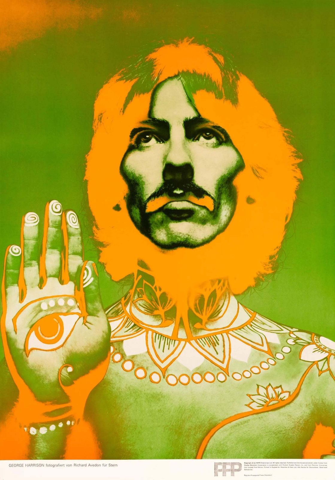Original 1967 Richard Avedon Beatles Pop Art Poster Set Of Four photo Art