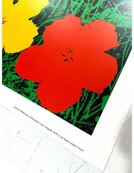 Andy Warhol Flowers Red 1970 Franse Lithografie Poster photo 1148.0