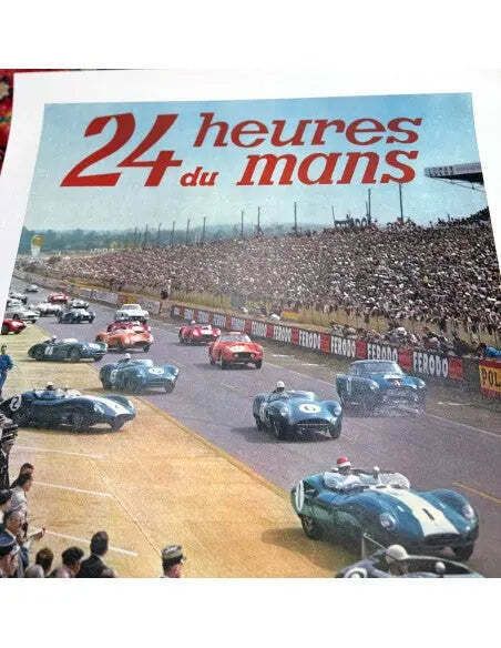 Affiche originale des 24 Heures du Mans 1960, édition Thivillier photo Art