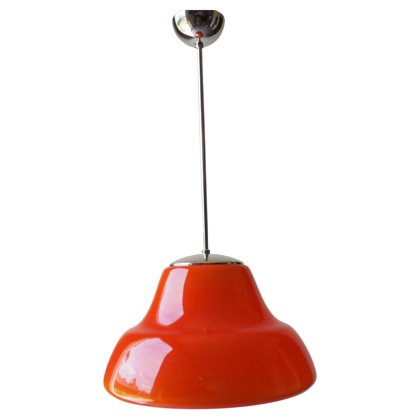 Lustre mid-century en verre, par Stefan Tabery, Tchécoslovaquie, années 1960.