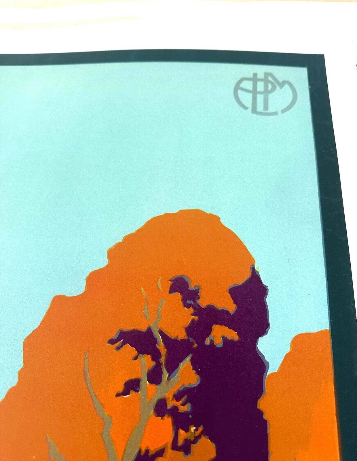 Affiche de voyage française Fontainebleau 1930, Art Déco, par Julien Lacaze photo Art