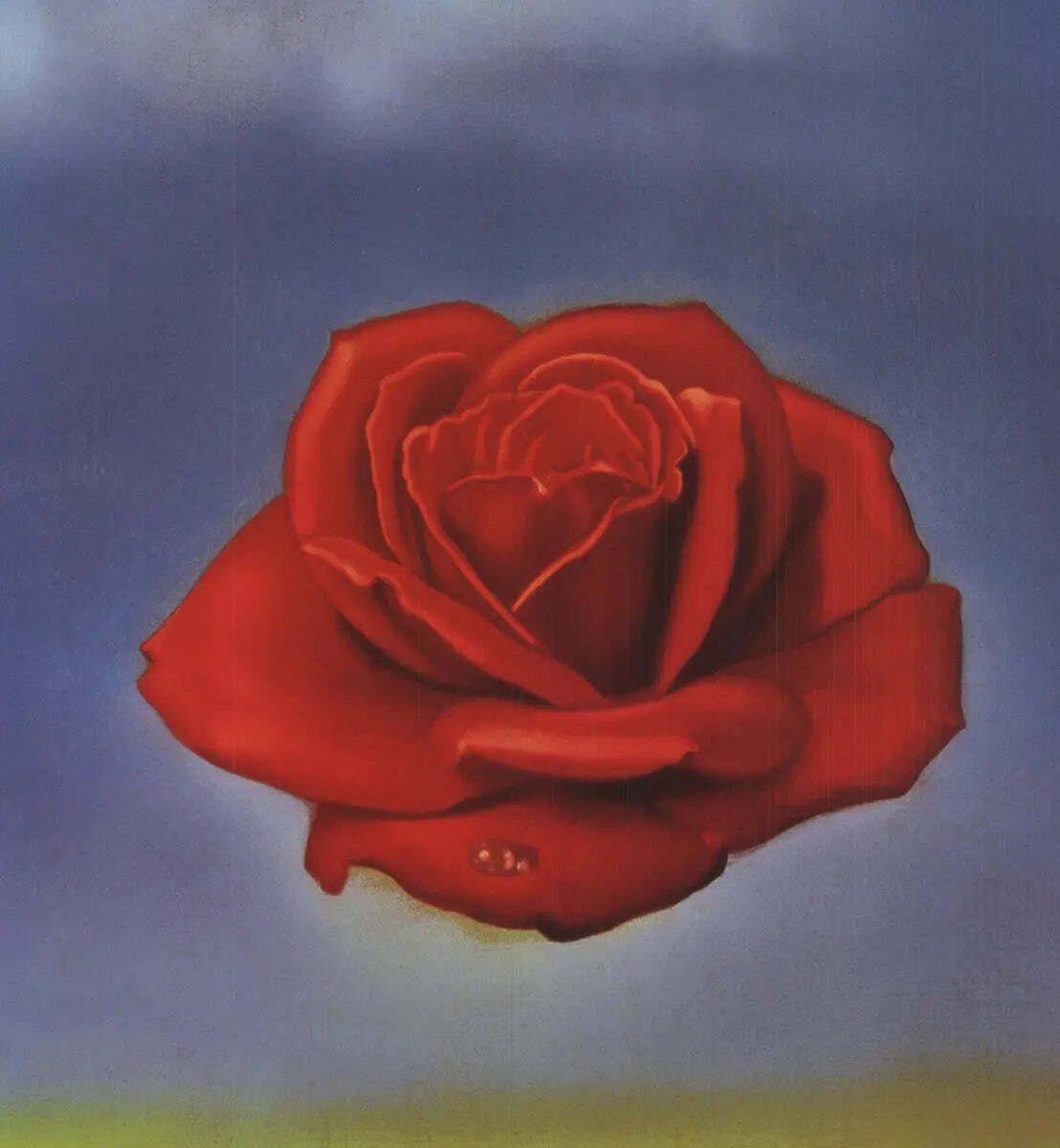 Salvador Dali Meditative Rose 2002 Surrealist Offset Lithograph Art Poster photo for sale