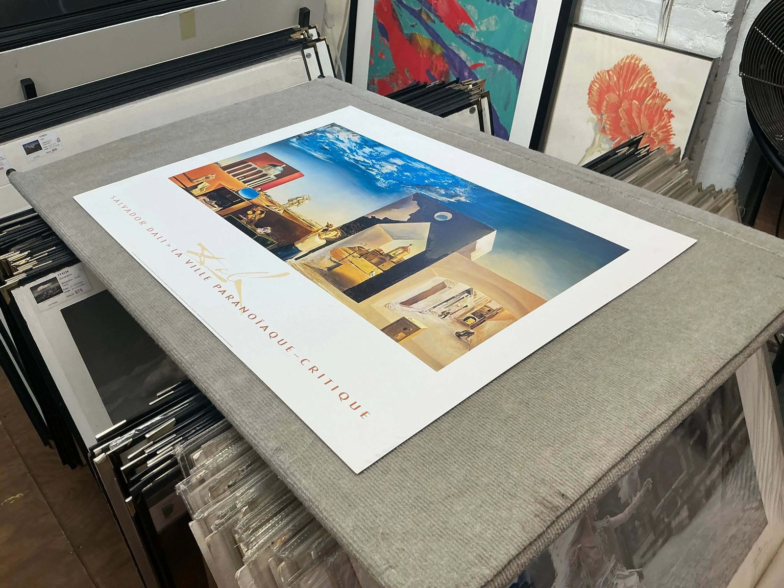 Salvador Dali Paranoiac Critical Town 1989 Offset Lithograph Art Poster photo vinterior