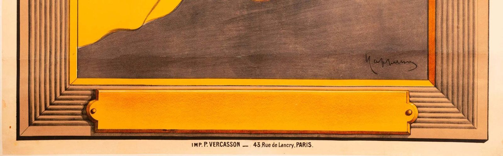 Original 1906 Automobiles Charron Stone Lithograph Poster By Leonetto Cappiello photo Art