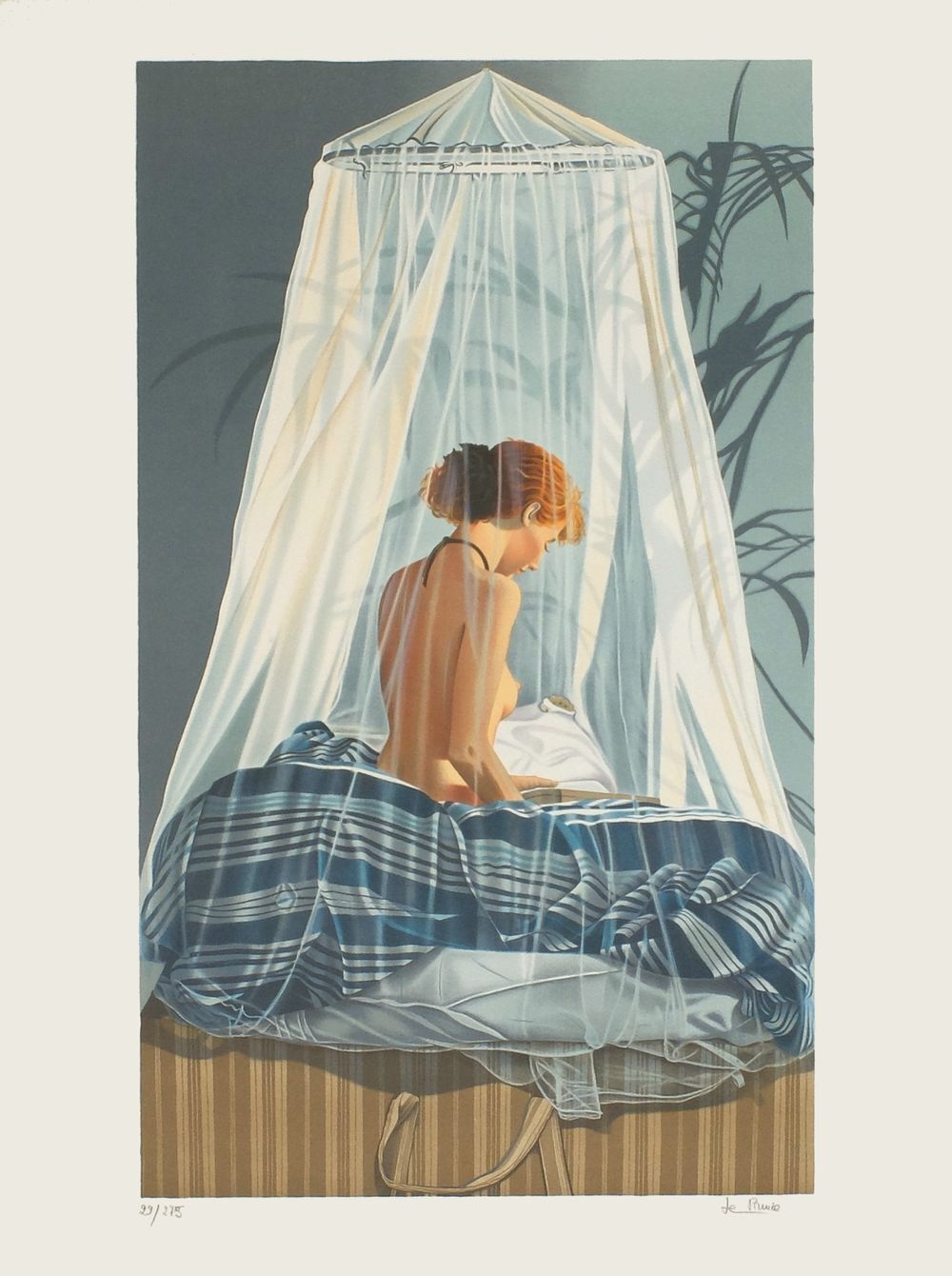 Nadine Le Prince Gesigneerde Lithografie Nocturne 1990