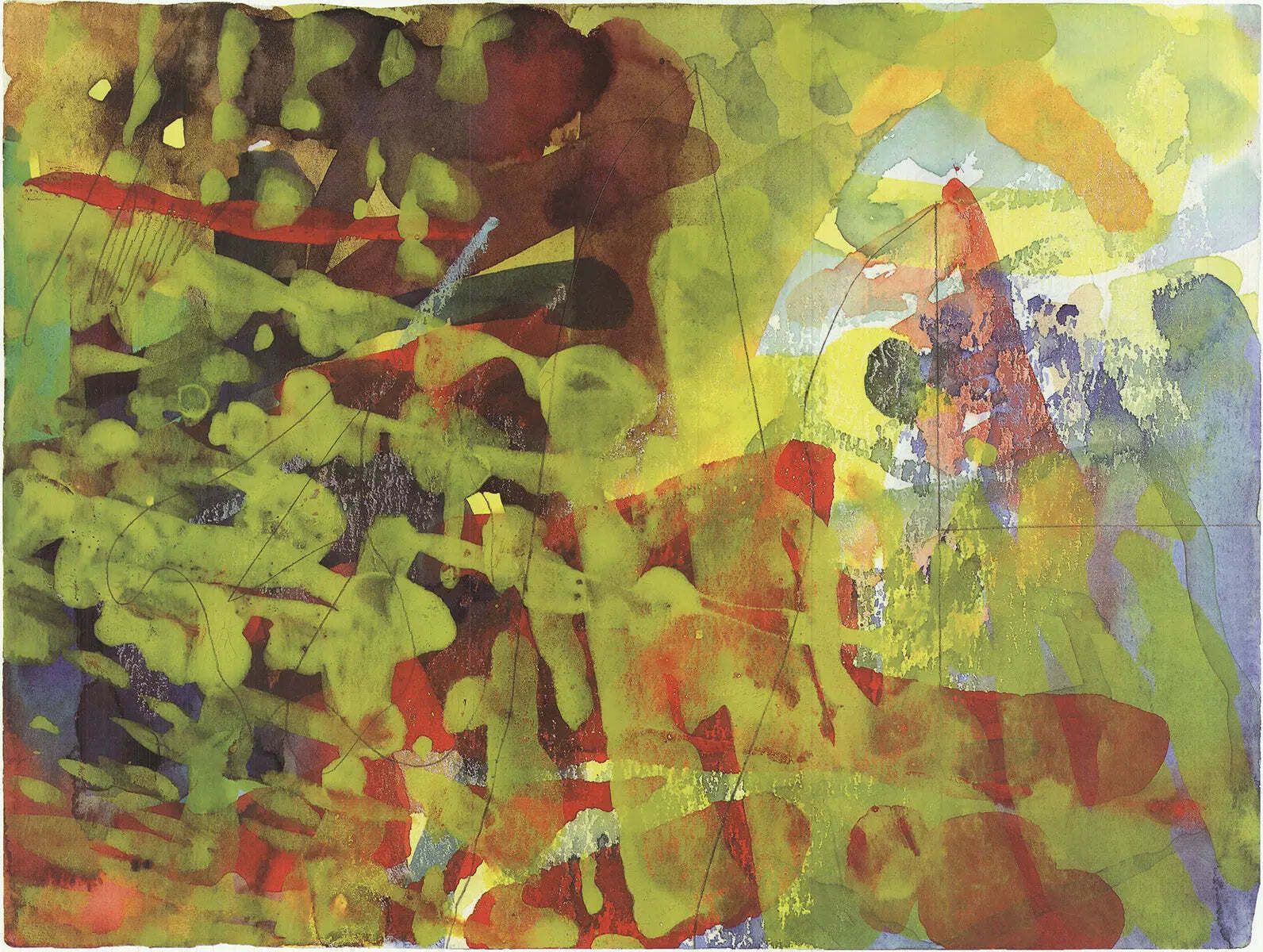 Lithographie offset Gerhard Richter Ibm G.El.2, 1987 photo furniture