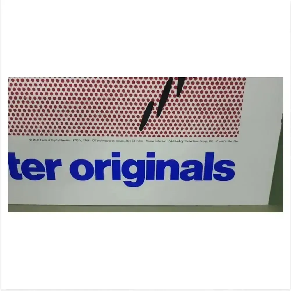 Affiche sérigraphiée en édition limitée, Roy Lichtenstein, Kiss, 1964 photo 935.0