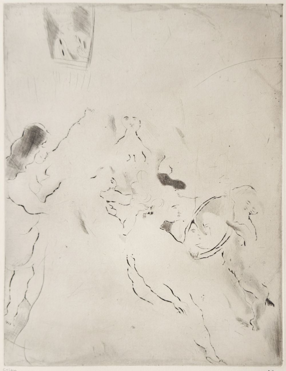 Jules Pascin Etching Toilette De Bethsabée 1980 photo furniture