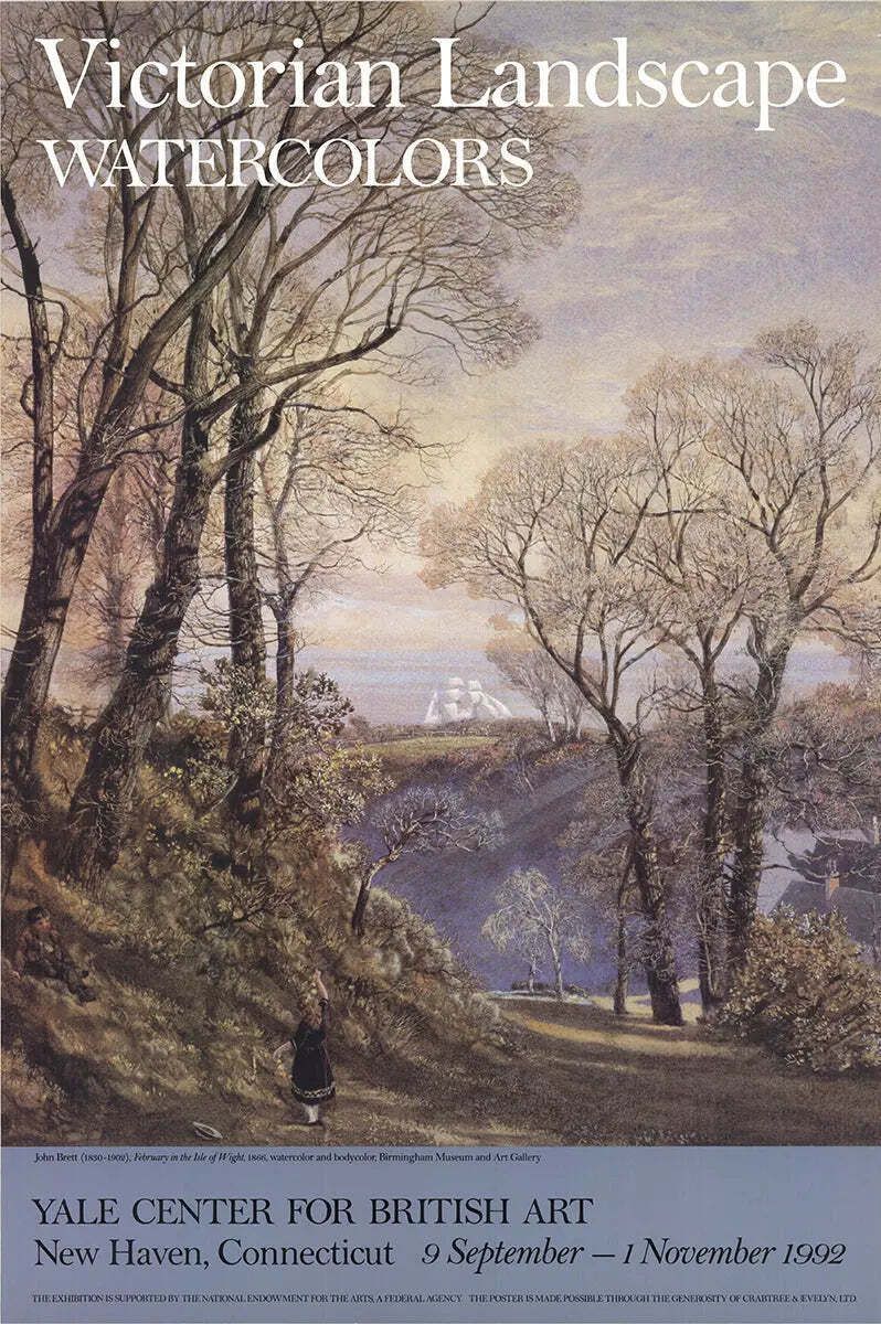 Affiche d'exposition John Brett, February In The Isle Of Wight