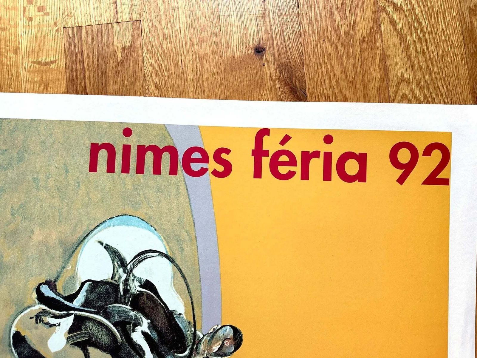 Francis Bacon Feria Nimes 1992 Original Large Exhibition Serigraph Poster photo Kunst
