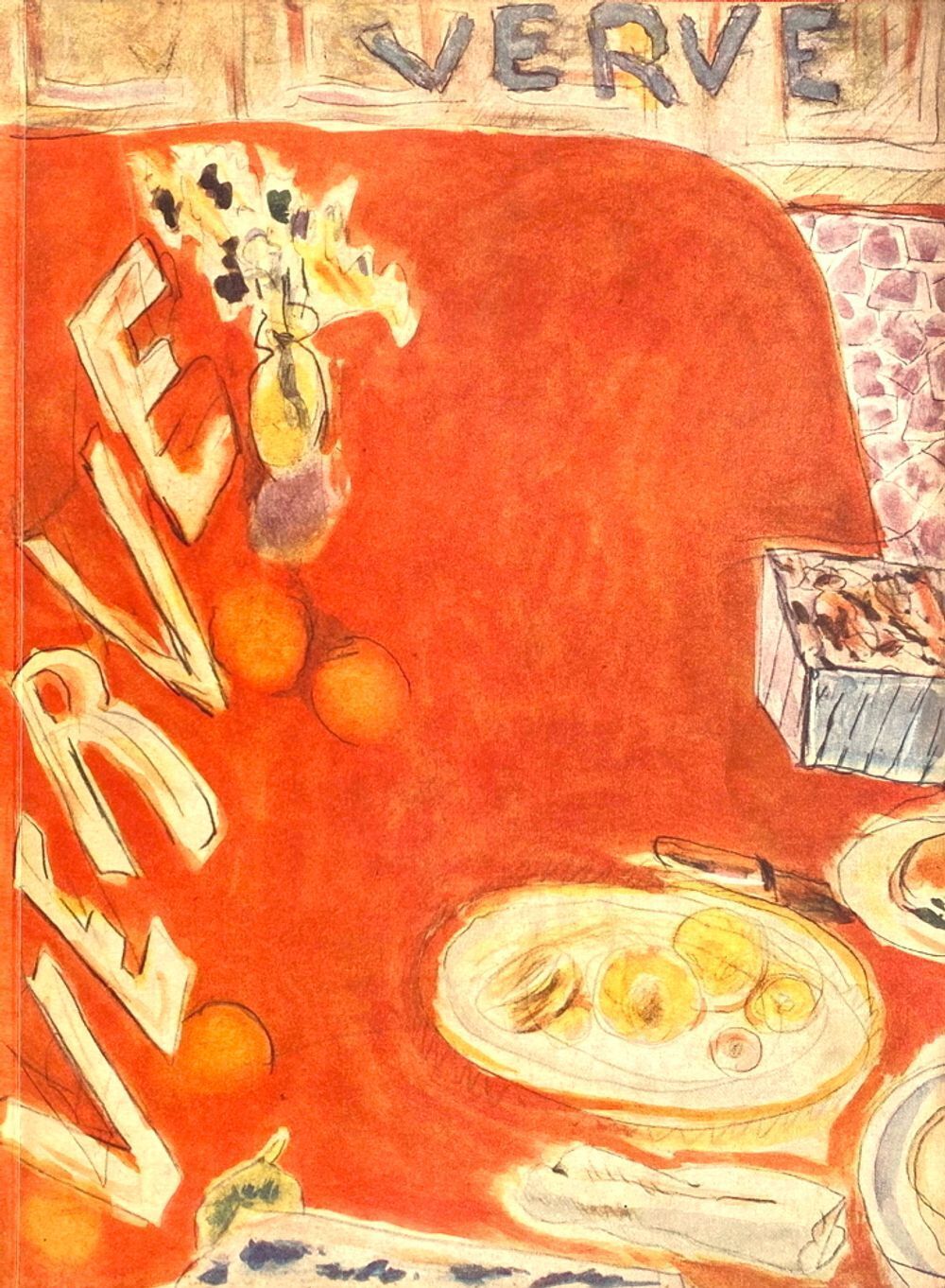 Lithographie Pierre Bonnard, Couverture Verve N°3, 1938