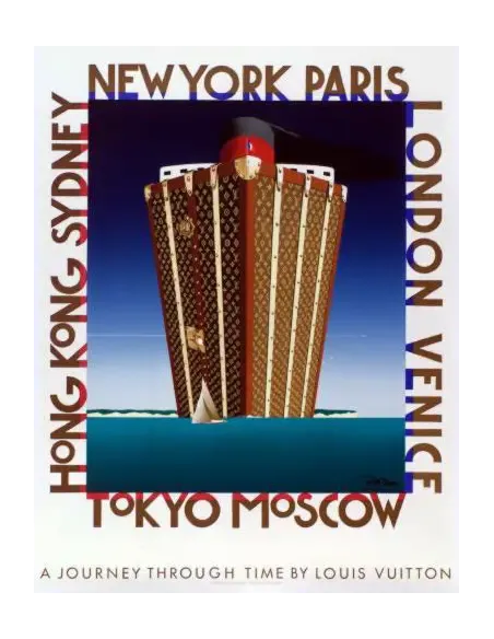 Louis Vuitton Journey Through Time handgesigneerde originele Razzia poster