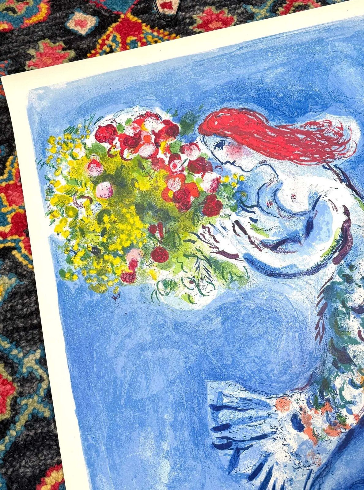 Affiche lithographique sur pierre Marc Chagall Baie des Anges, 1962 photo for sale