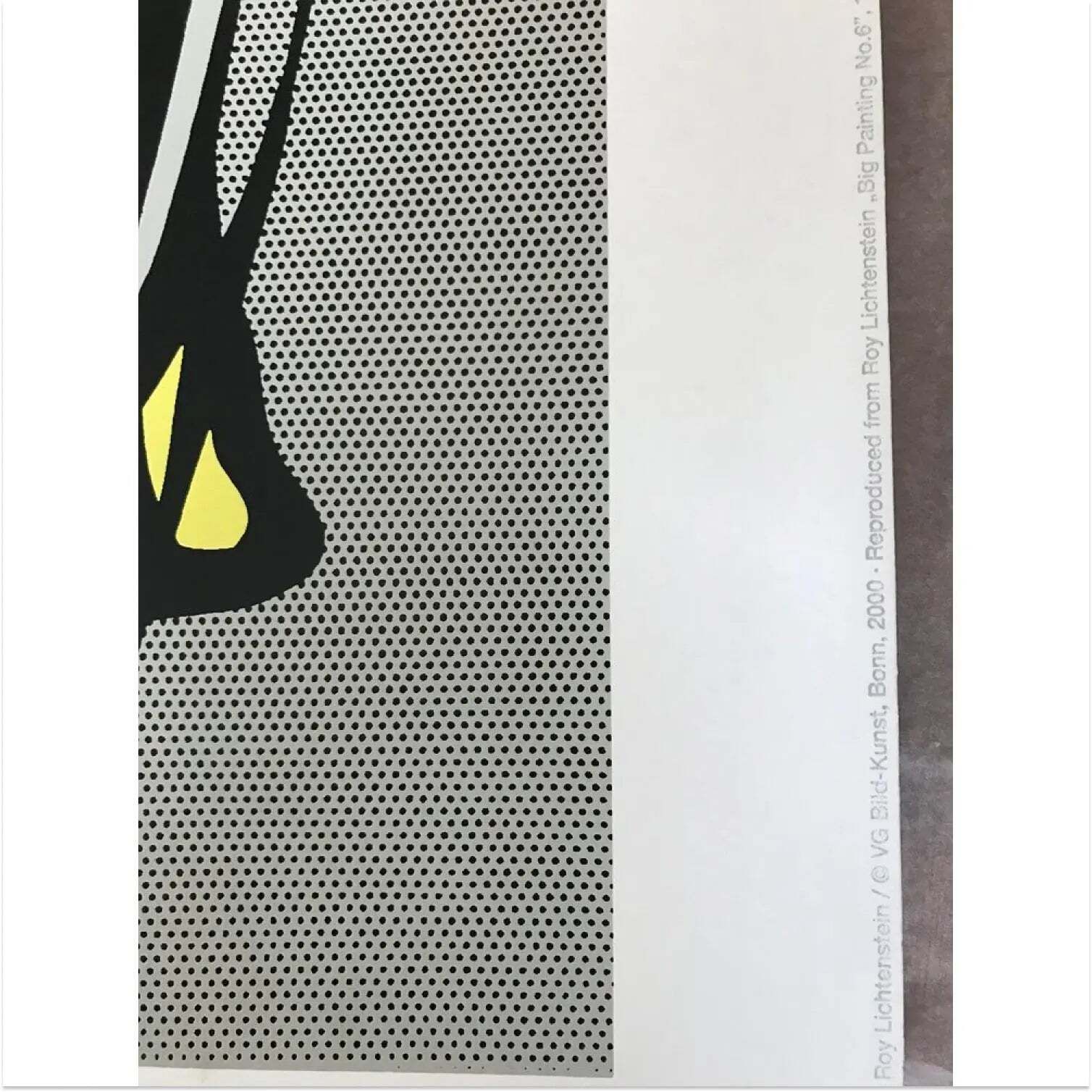 Roy Lichtenstein Big Painting No. 6 Limited Edition Silkscreen Print photo Art