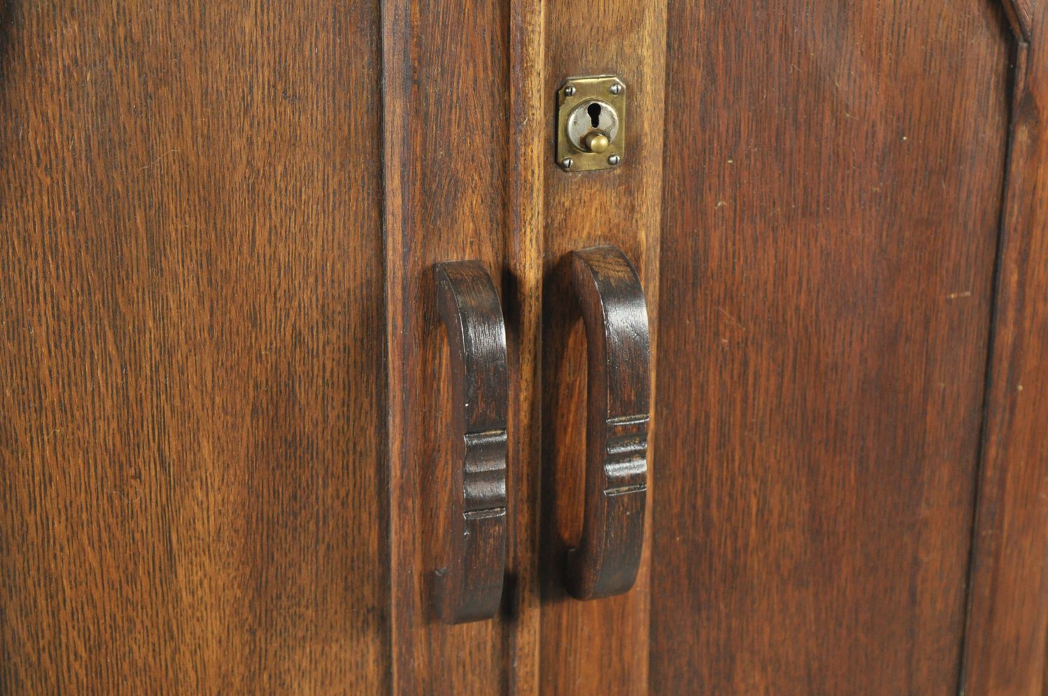 Unique Wooden 1930s Wardrobe, Art Nouveau Style. photo buy