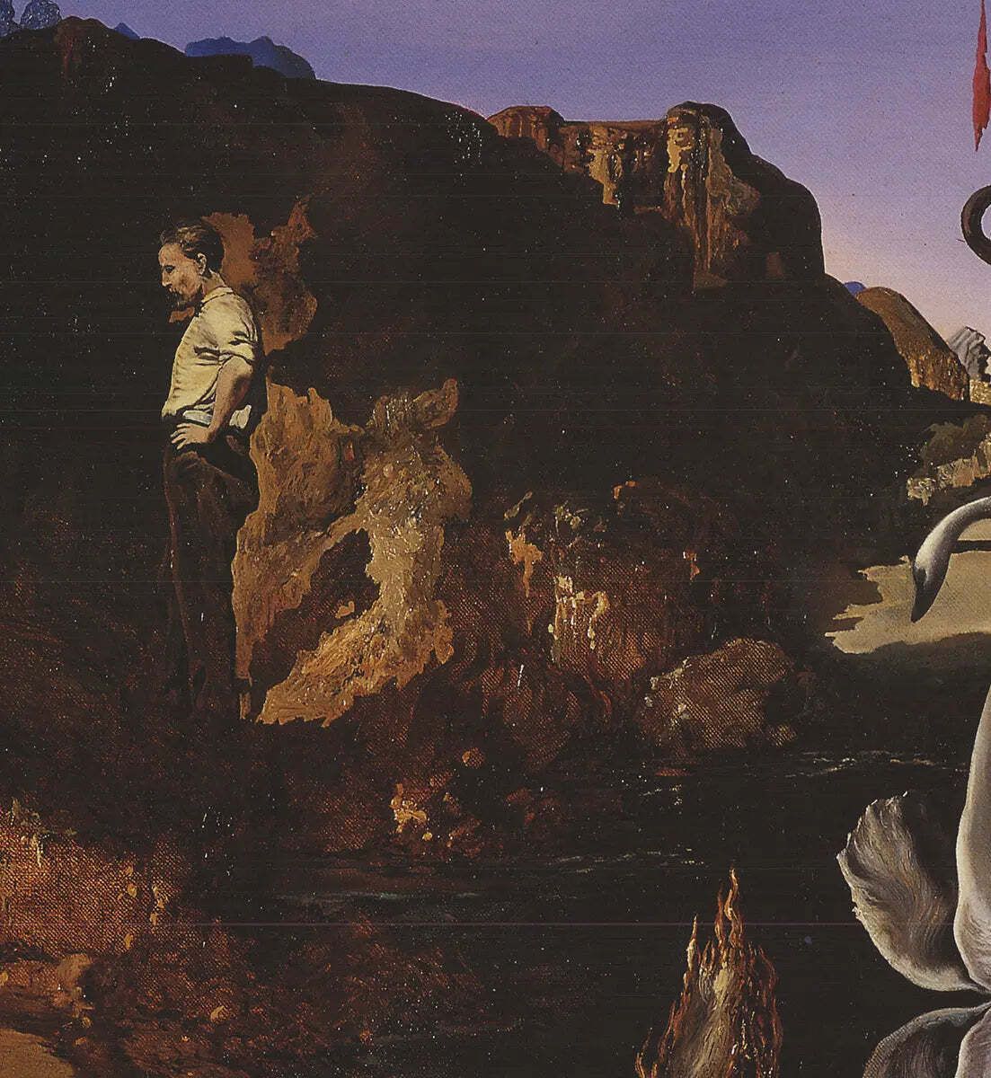 Salvador Dali Reflection Of Elephants 2001 Surrealist Art Lithograph Poster photo for sale