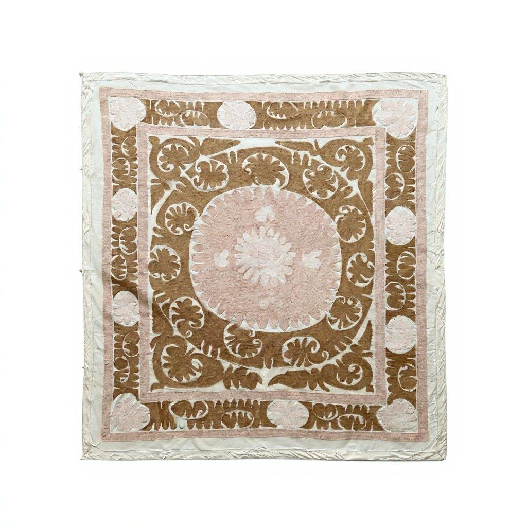Central Asian Suzani Wall Hanging 125 X 135 Cm