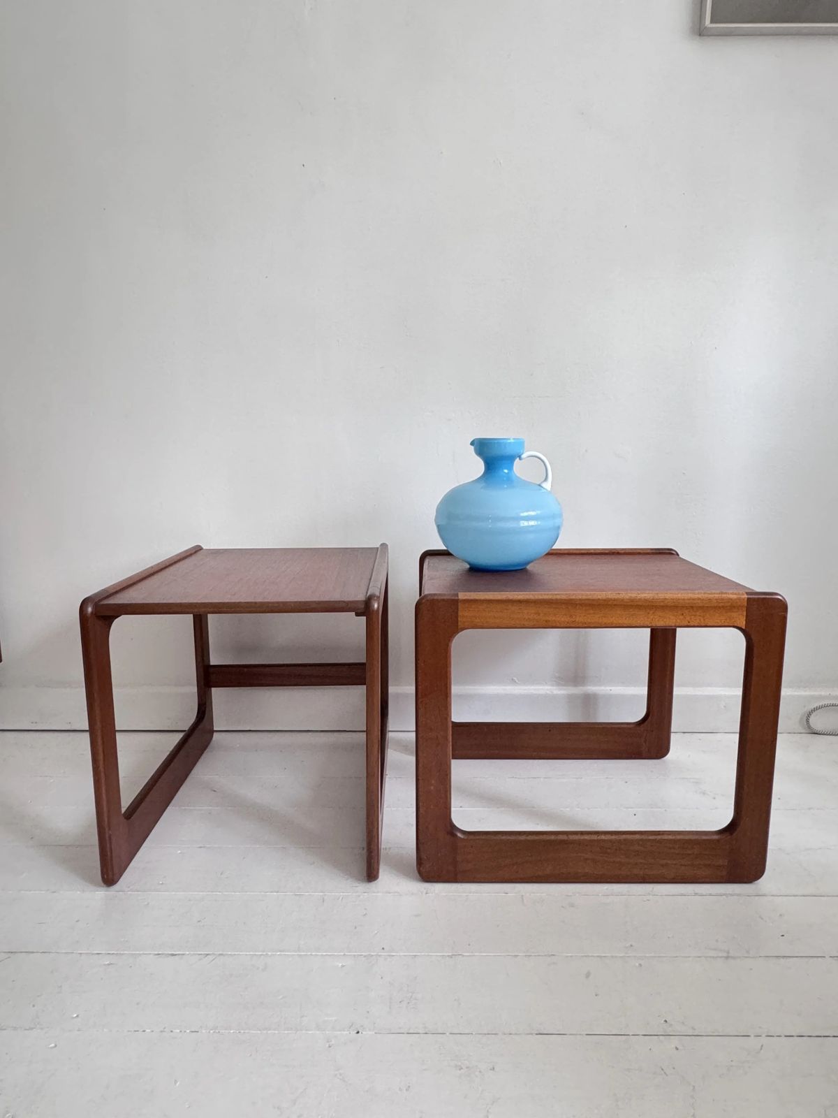 Danish Sleigh Leg Side Tables After Salin Nyborg photo buy