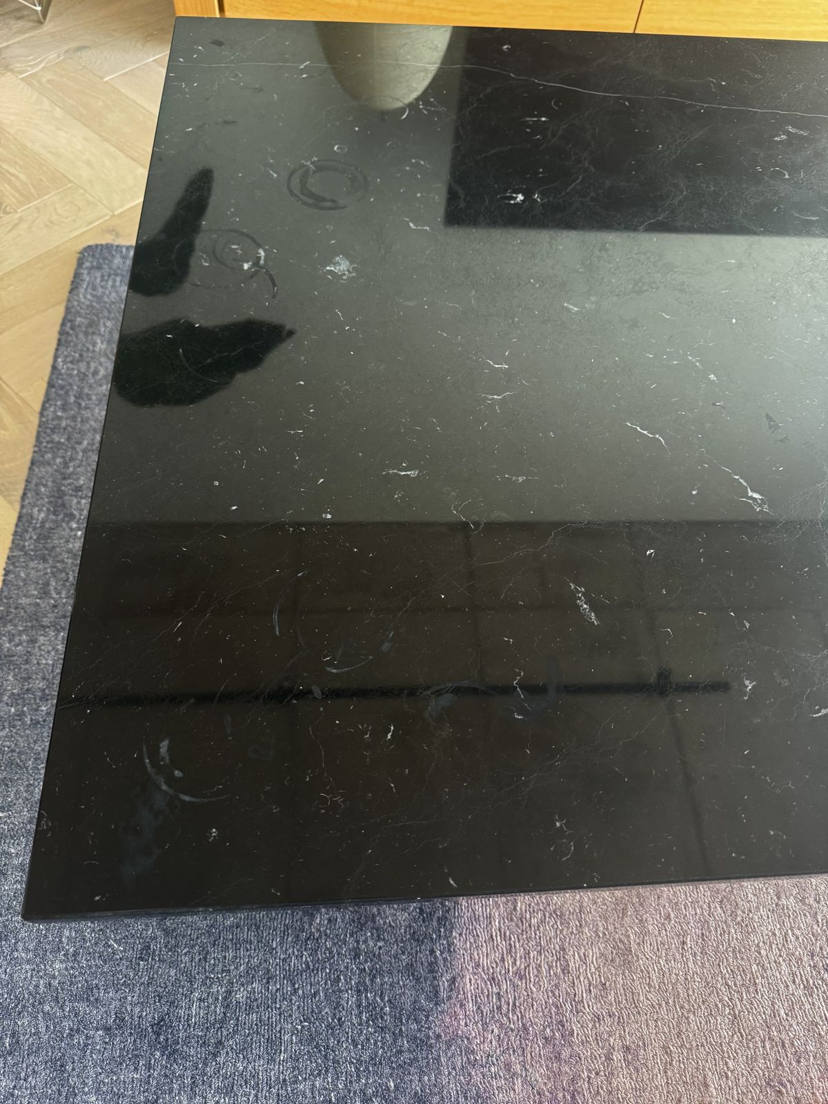 Matthew Hilton Pelham Coffee Table   Black Nero Marquina Marble photo buy