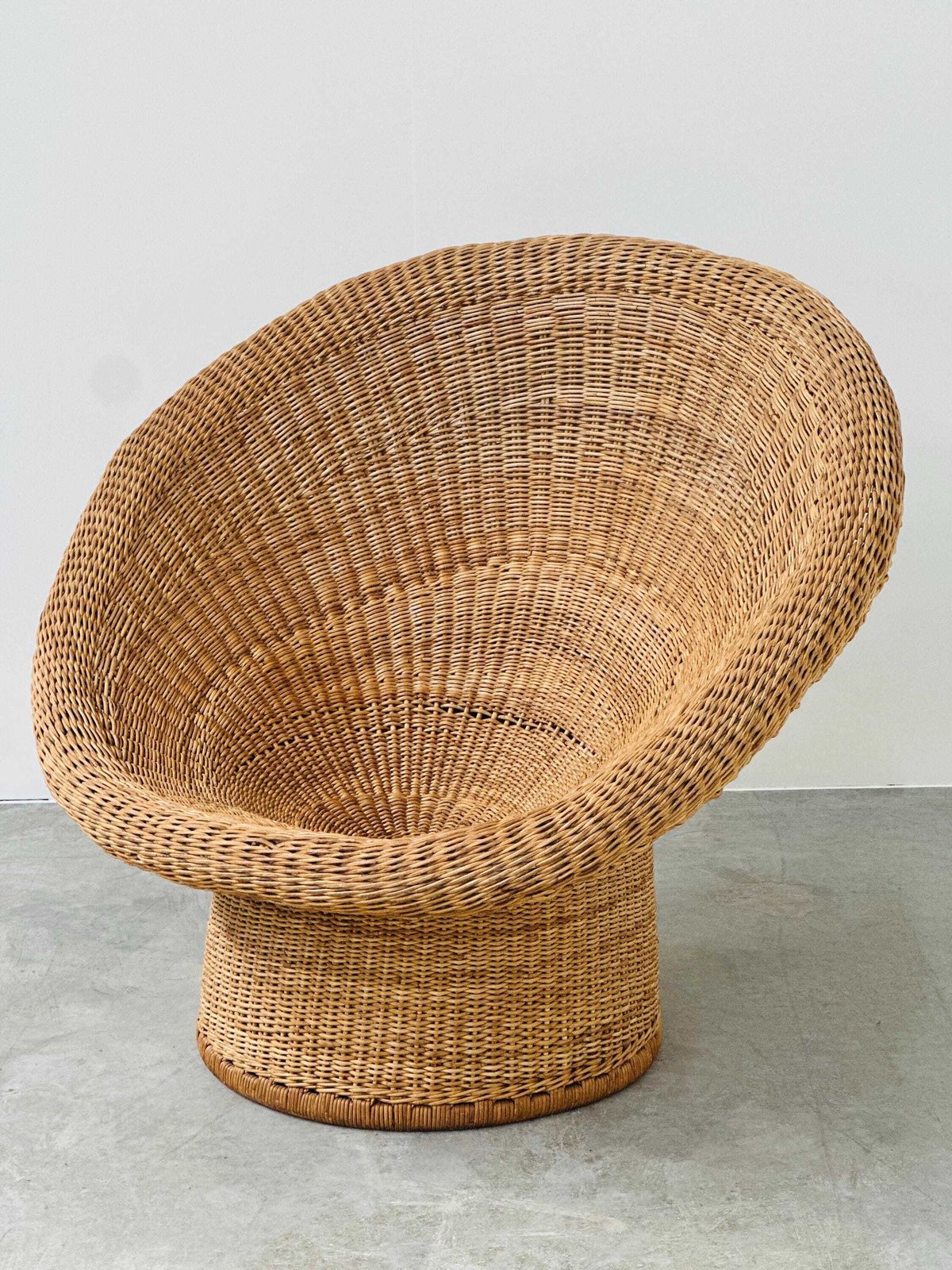 Egon Eiermann E10 Wicker Lounge Chair, Duitsland, jaren 1960 photo furniture
