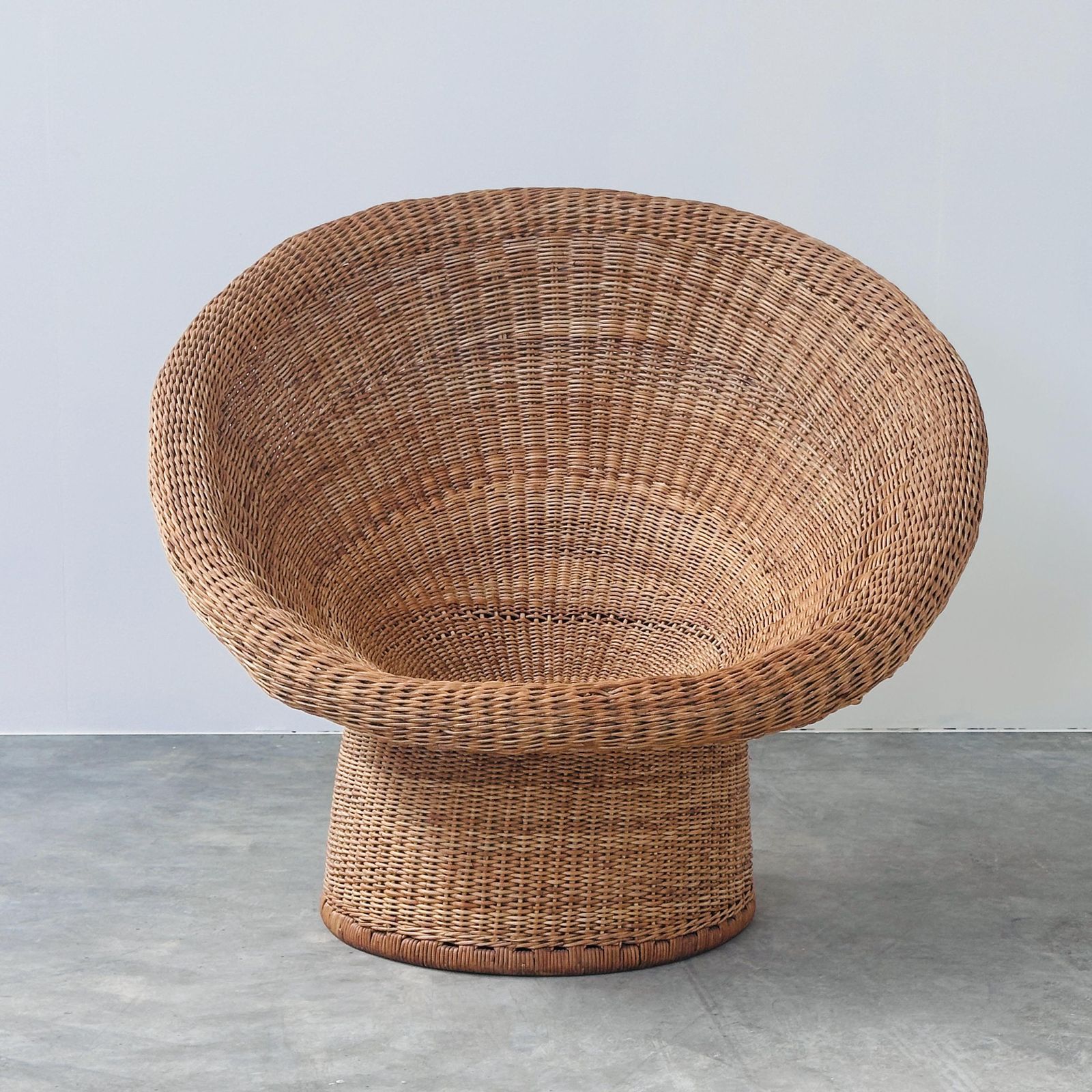 Egon Eiermann E10 Wicker Lounge Chair, Duitsland, jaren 1960 photo vinterior