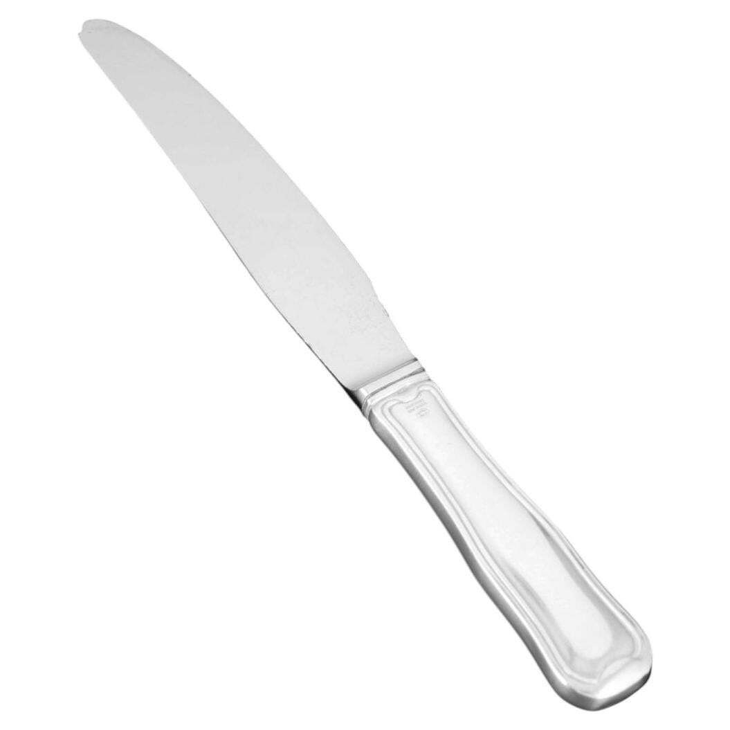 Couteau de table Georg Jensen « Old Danish » en acier inoxydable et argent sterling.