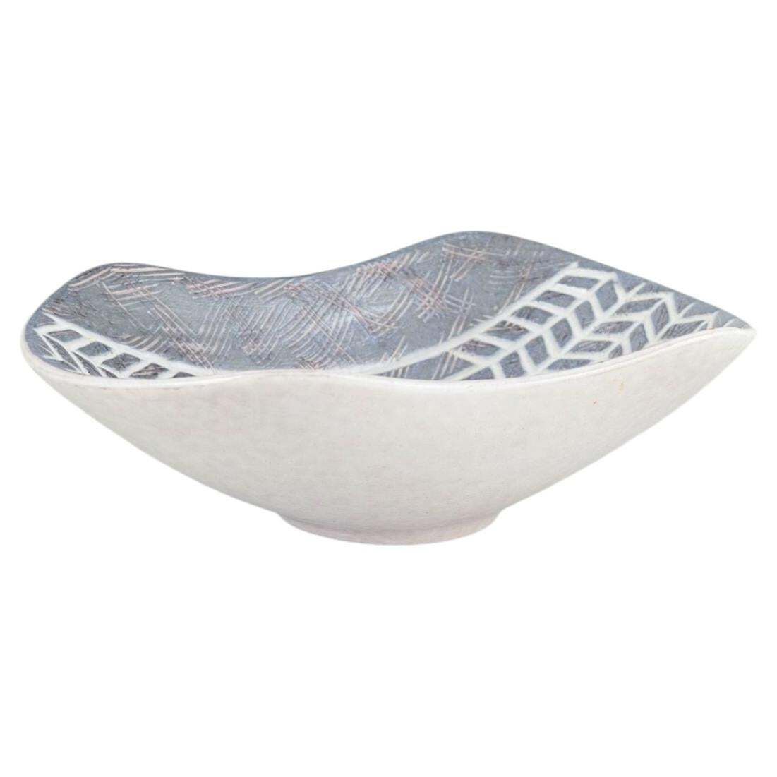 Mari Simmulson For Upsala Ekeby. Stoneware Bowl, “Ax” Series. 1960s.