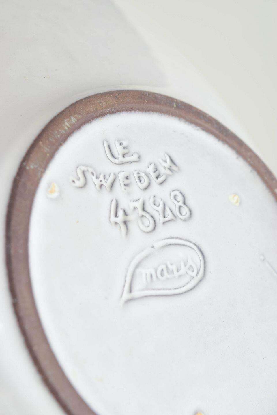 Bol en grès Mari Simmulson pour Upsala Ekeby, série « Ax », années 1960 photo Décoration