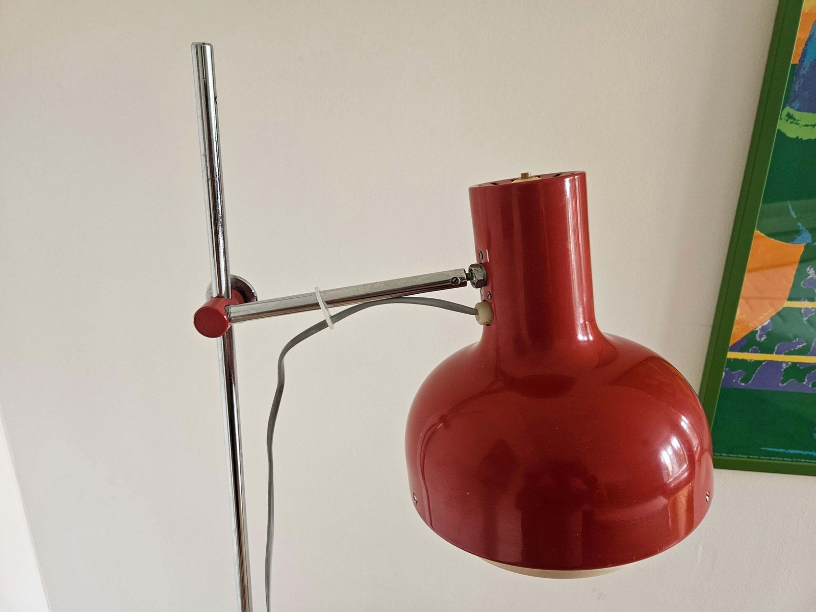 photo furniture Lampe de sol mid-century réglable Napako, par Josef Hurka, années 1970
