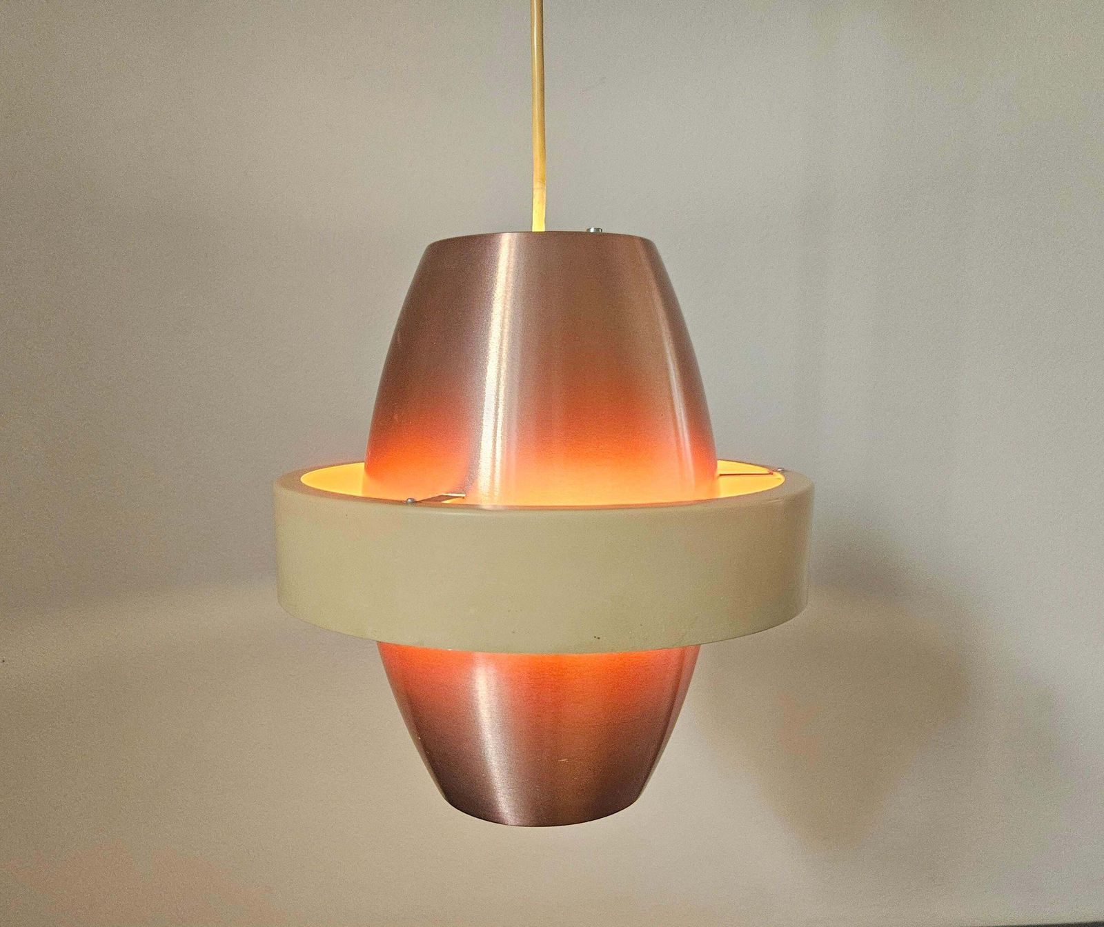 Rare Midcentury Pendant Saturn Space Age Style, Denmark, 1970s photo vintage
