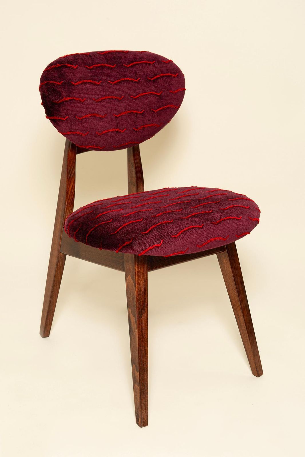 Mid-Century Mushroom Chair, Nouvelles Vagues Velvet, Dedar, J. Kedziorek, jaren 1960 photo for sale