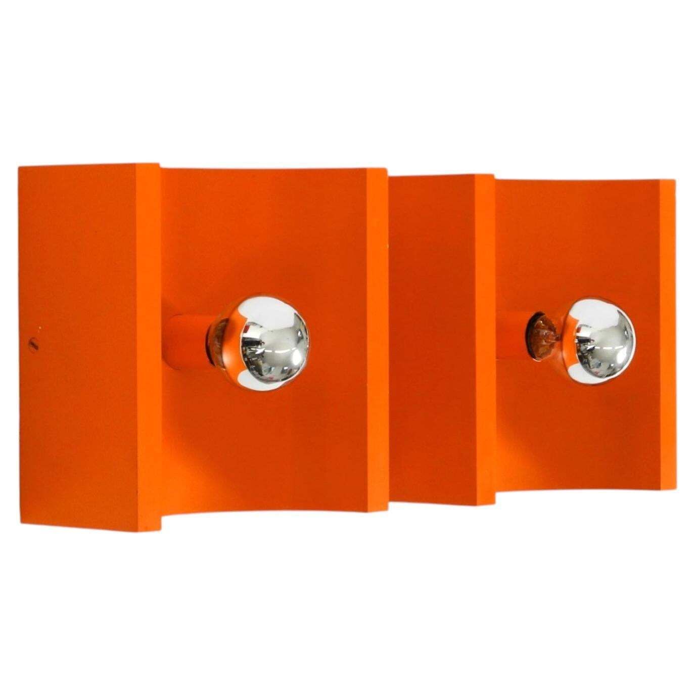 Een paar Space Age metalen wandlampen uit de jaren 1960 van Klaus Hempel voor Kaiser Leuchten