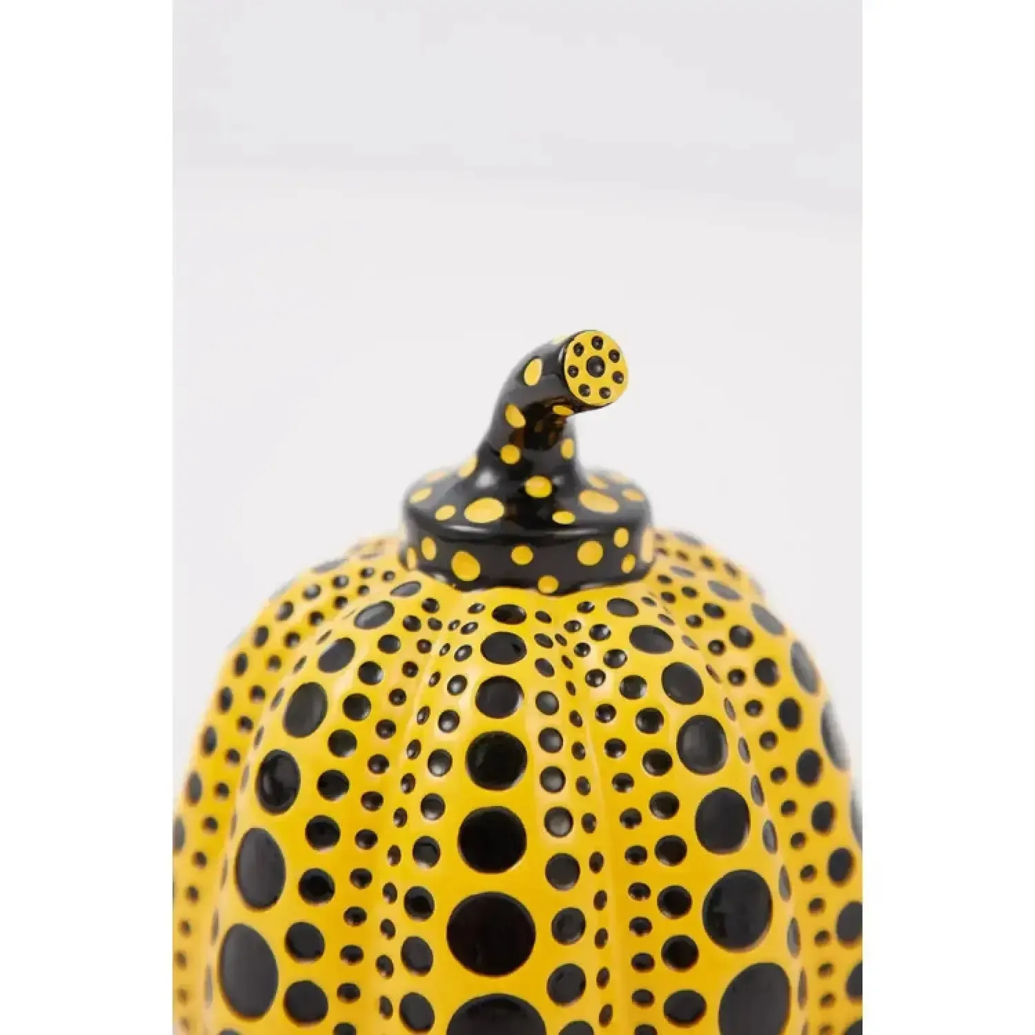 Yayoi Kusama Limited Edition Hand Painted Resin Mini Pumpkin Yellow photo 878.0
