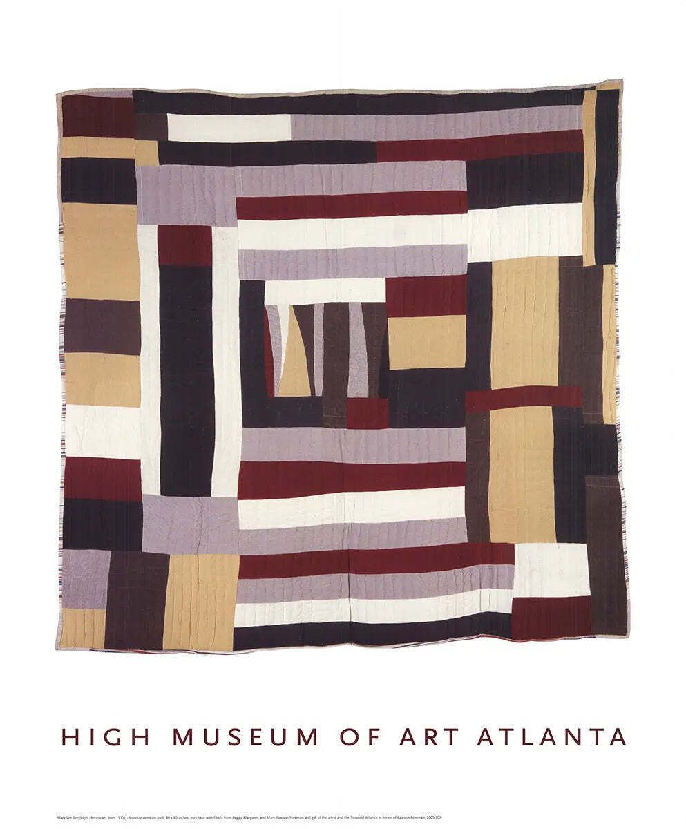 Affiche lithographique Mary Bendolph Housetop Variation Quilt, High Museum of Art