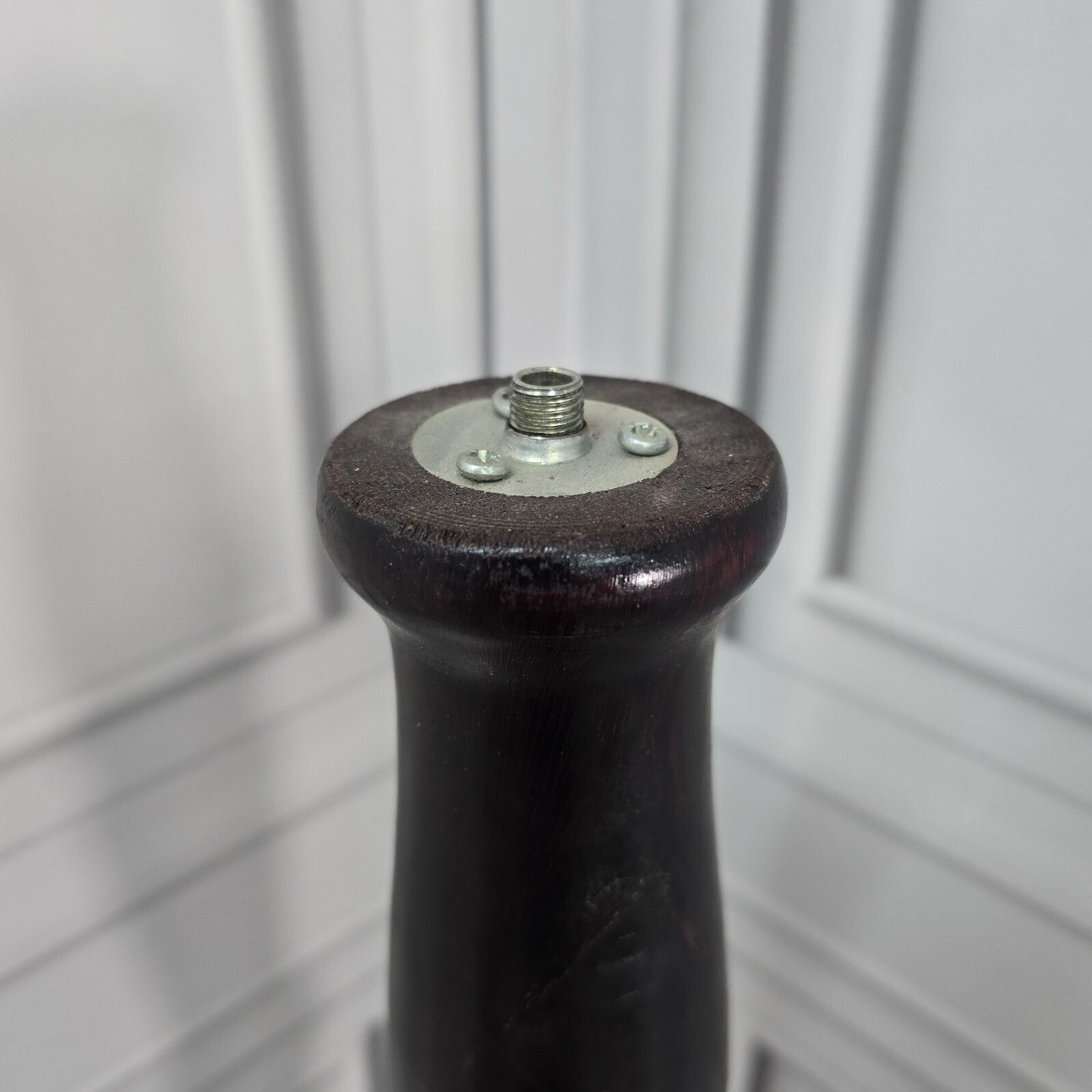 Vintage Wooden Standard Lamp   Retro Turned Floor Room Light   For Re Wire photo buy