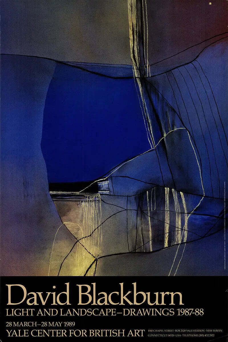 David Blackburn Light And Landscape 1989 Yale Exhibition Offset Lithograph