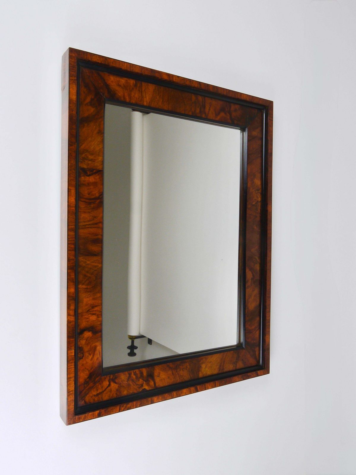 Vierkante Biedermeier wandspiegel, walnoot, 19e eeuw, Wenen, ca. 1850 photo buy