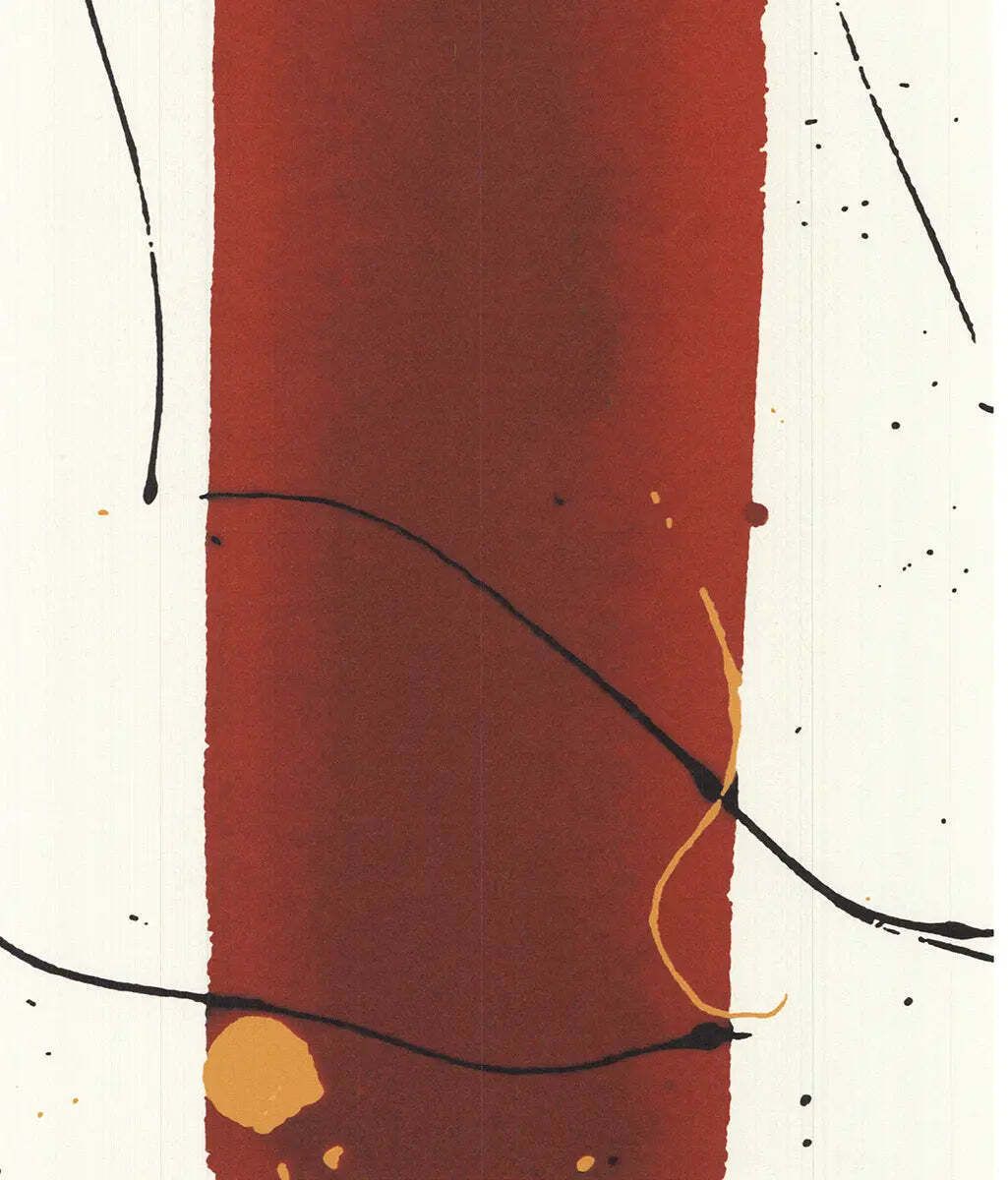 Sam Francis Untitled 1984 Abstract Expressionist Serigraph Print Poster photo Art