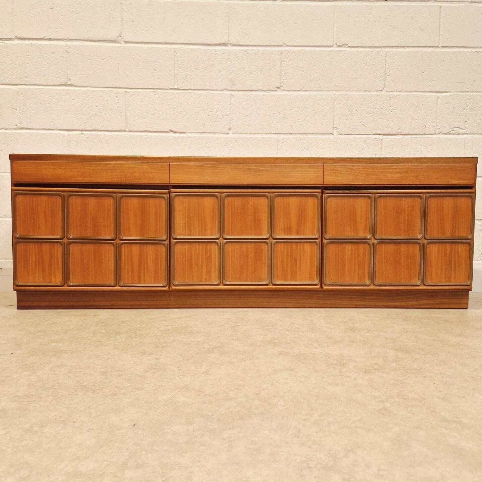 McIntosh Vintage Mid Century Danish Design Medium Teak Long Sideboard Buffet Credenza Pg234 photo furniture