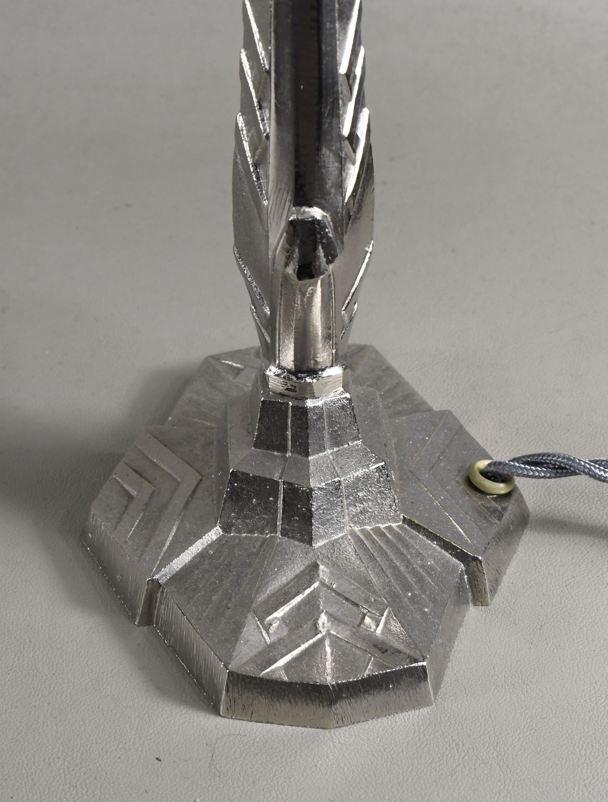 Franse art deco lamp ca. 1930 by Degue photo 1250.0