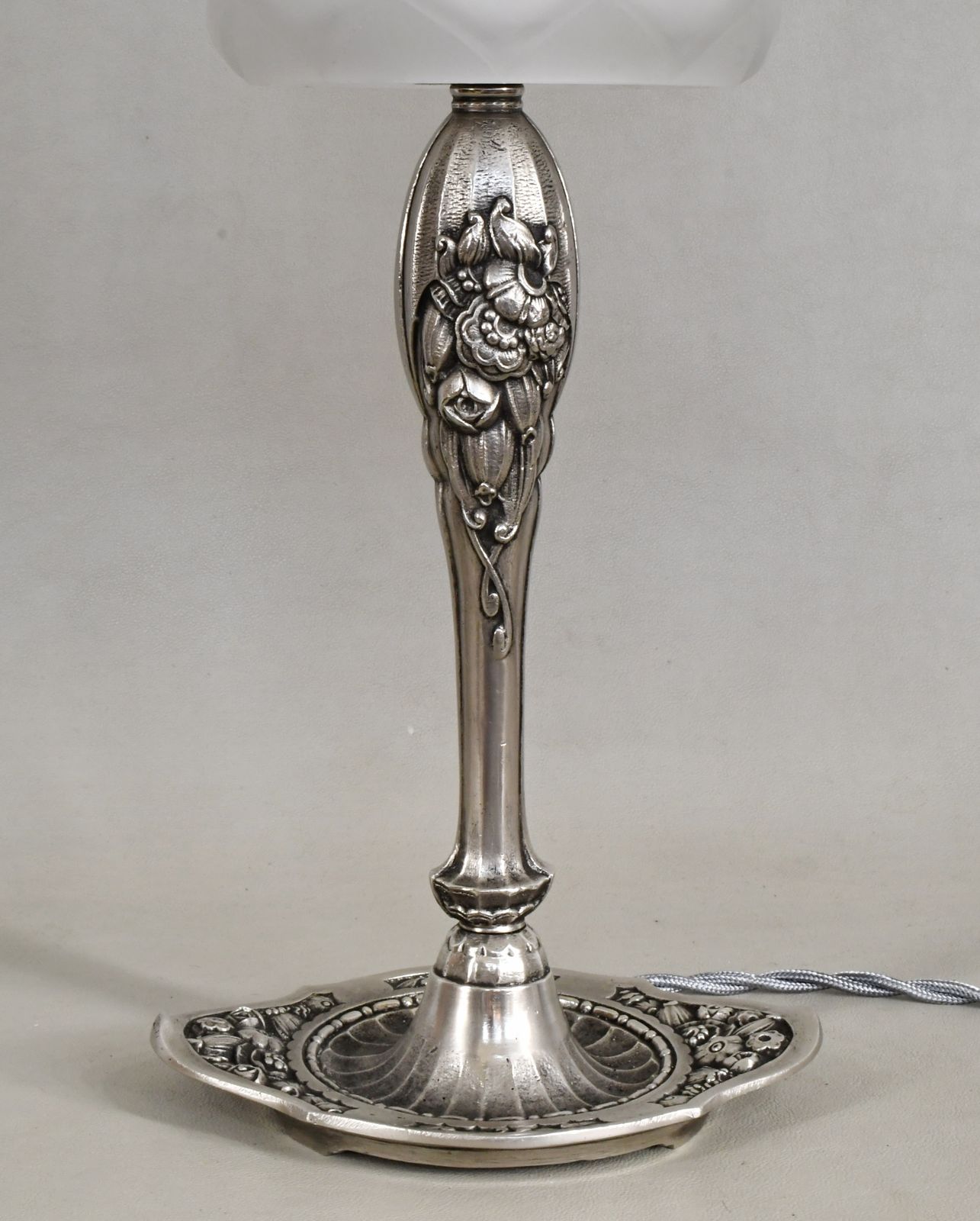 Franse art deco lamp ca. 1925, Lorrain Daum photo vintage