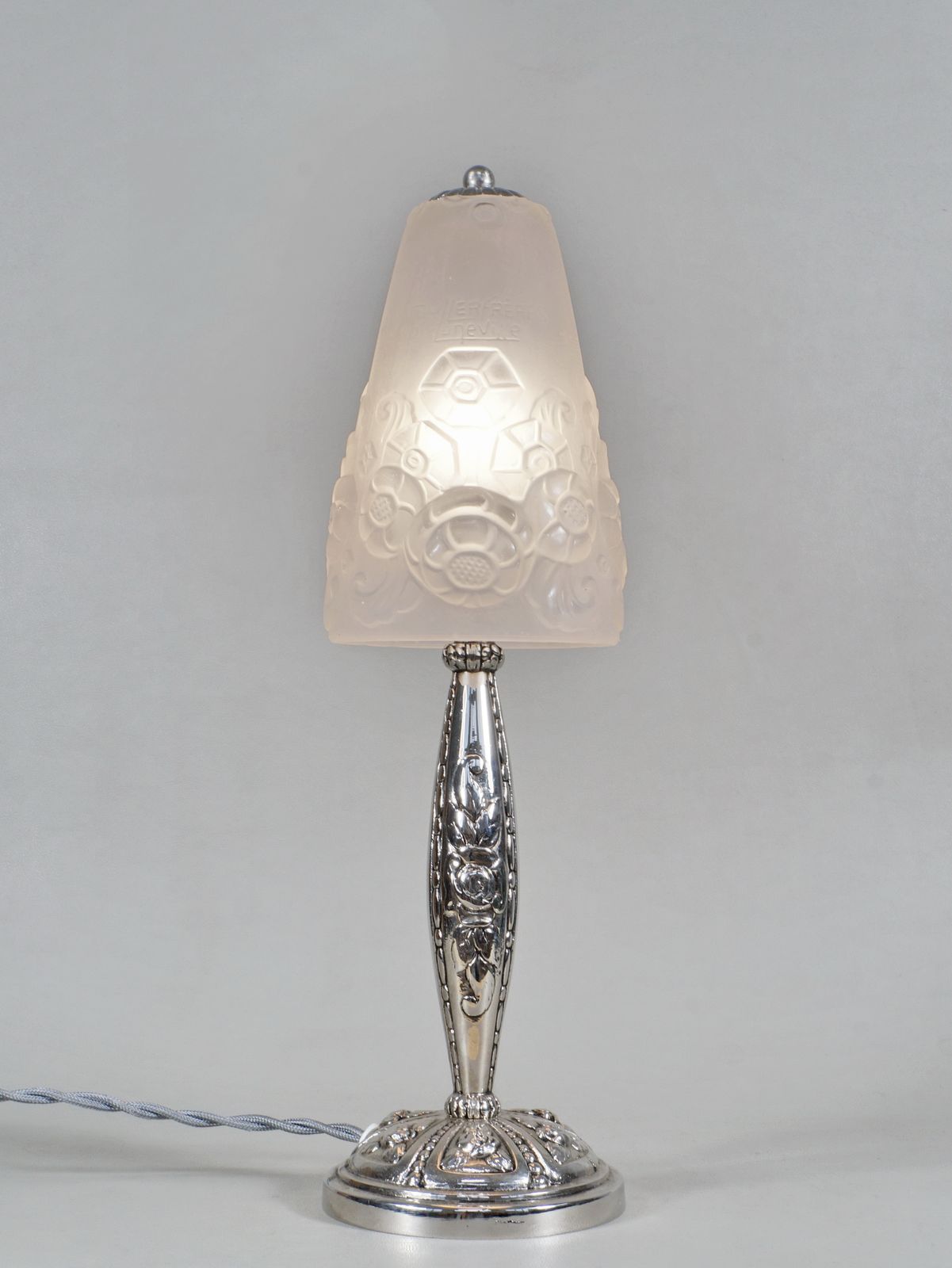 French 1930 Art Deco Lamp By Muller Freres