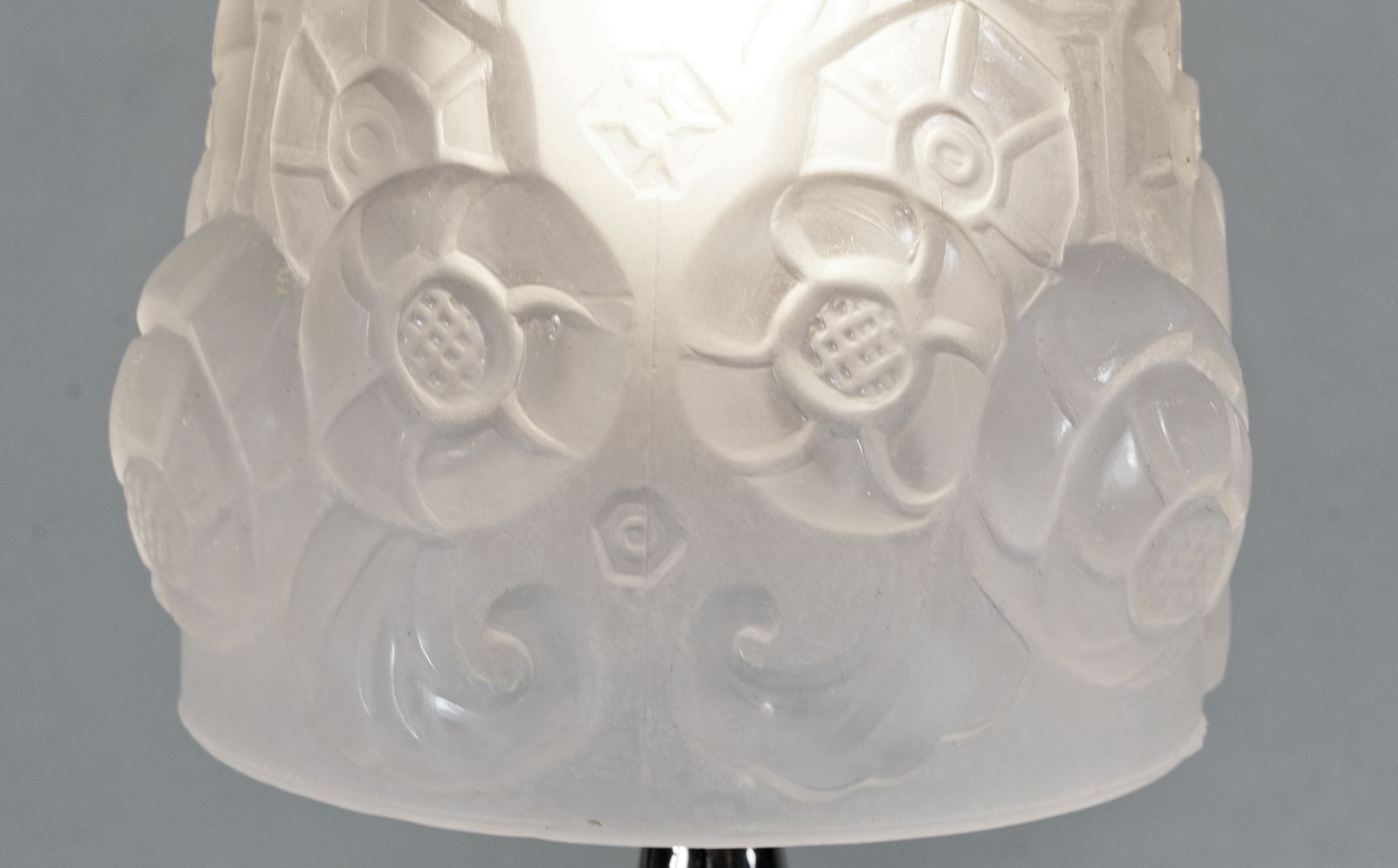 photo for sale French 1930 Art Deco Lamp By Muller Freres