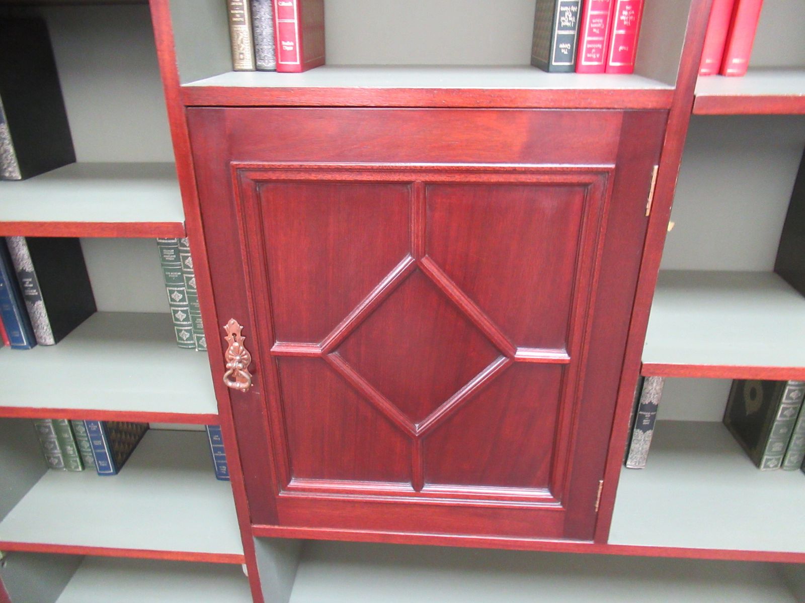 Edwardian Period Mahogany  Open Bookcase photo vinterior