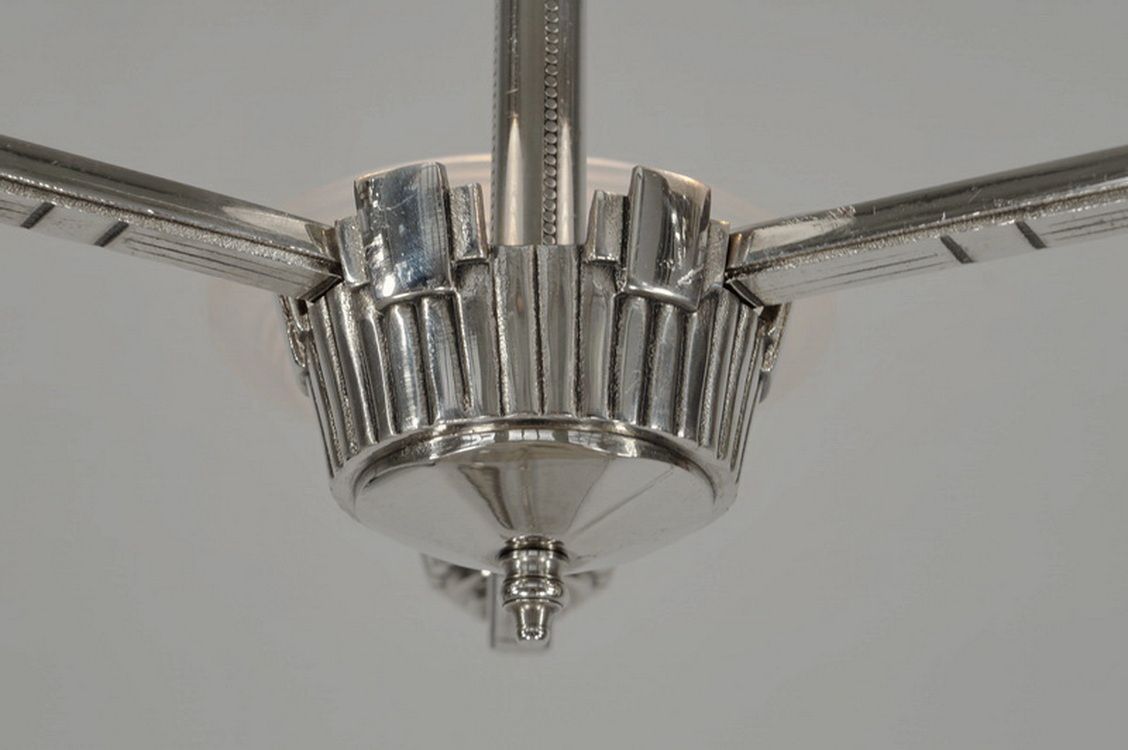 Franse art deco hanglamp van Muller Freres photo buy