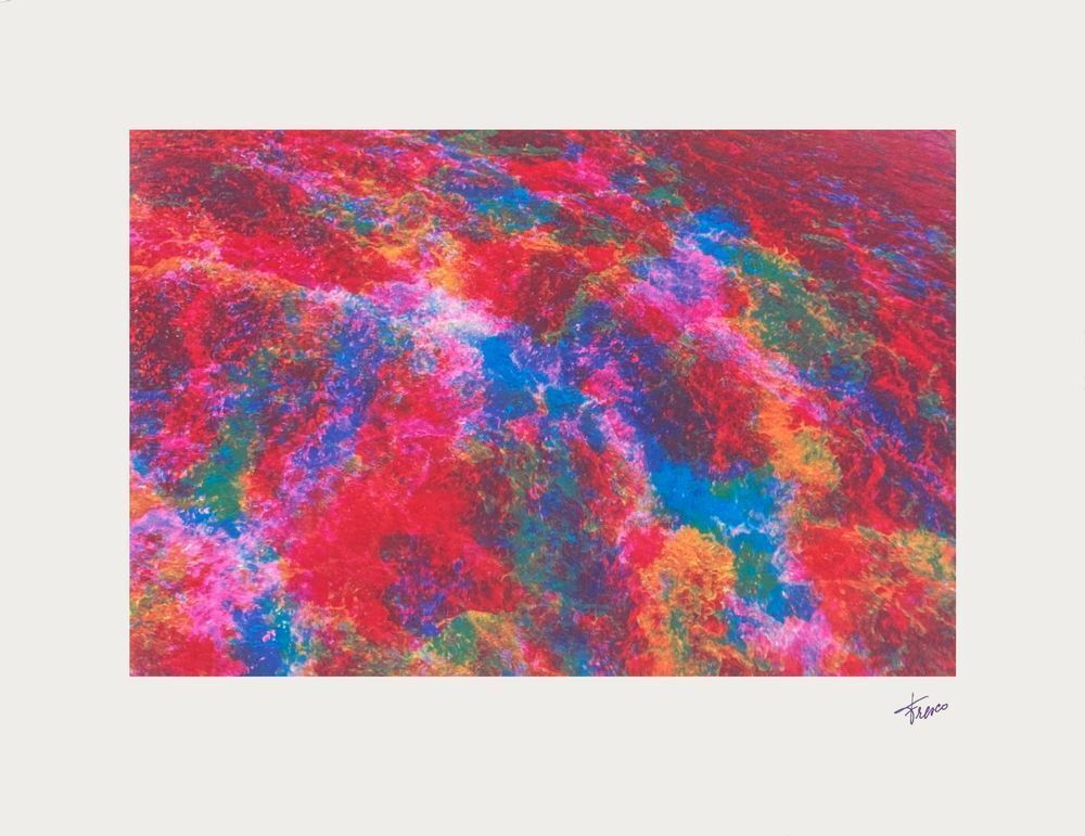 Philippe Fresco Screenprint L'eau... Le Sang De La Terre II 1993