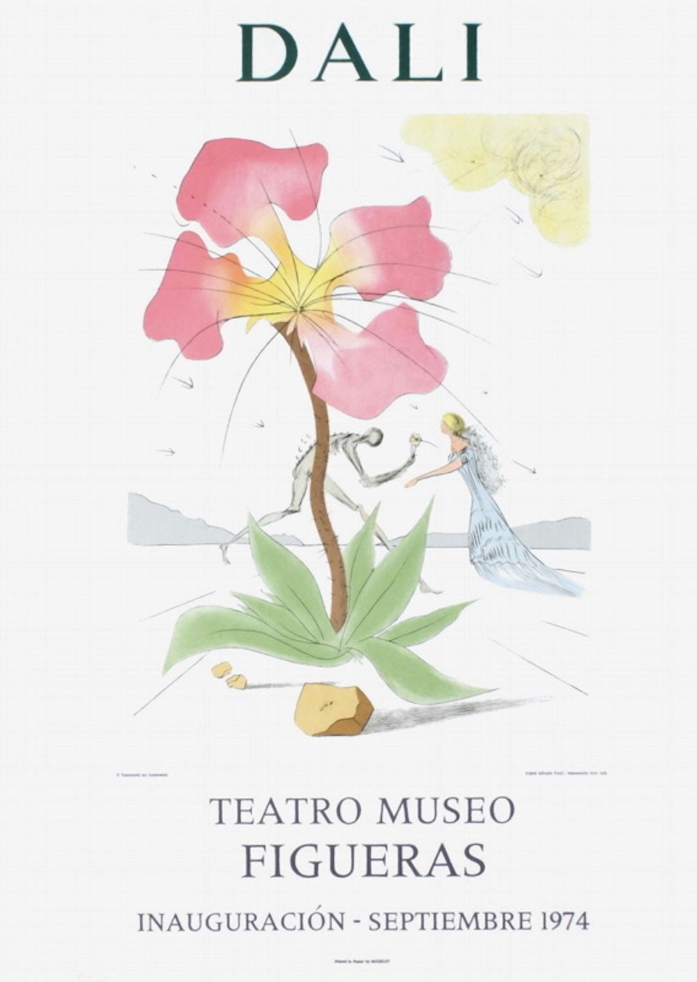 Salvador Dali Poster Expo 74   Teatro Museo Figueras Inauguracion 3