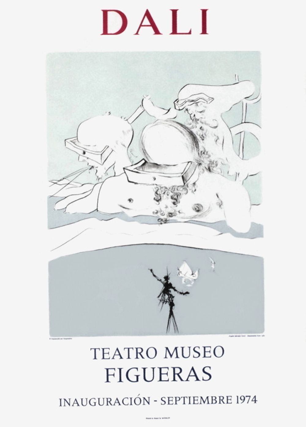 Salvador Dali Poster Expo 74   Teatro Museo Figueras Inauguracion 10