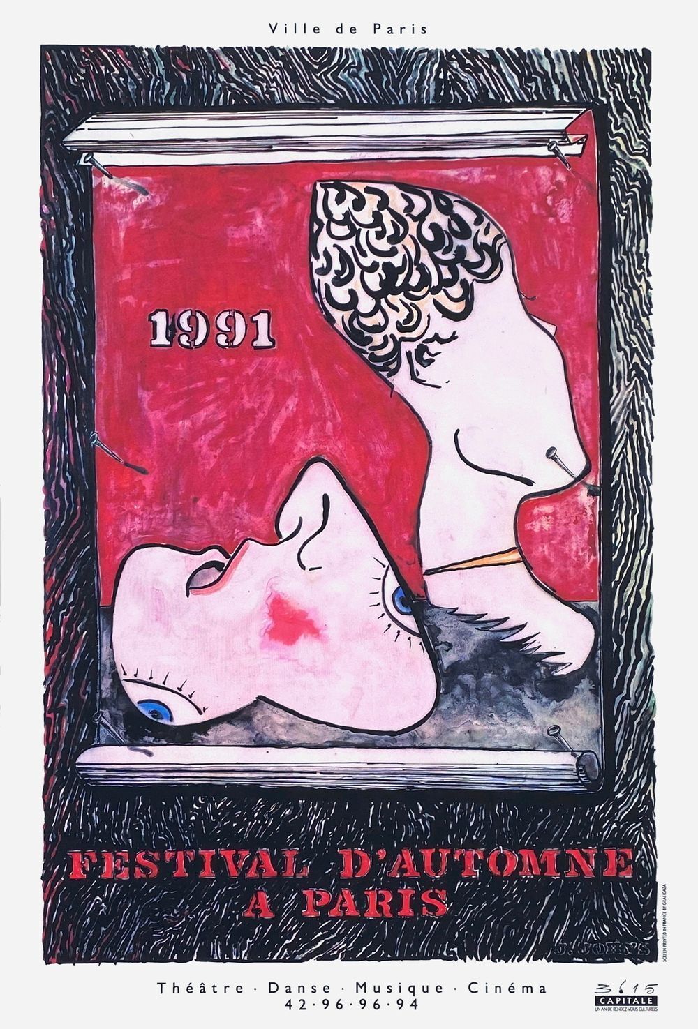 Affiche Jasper Johns Festival d'Automne 1991