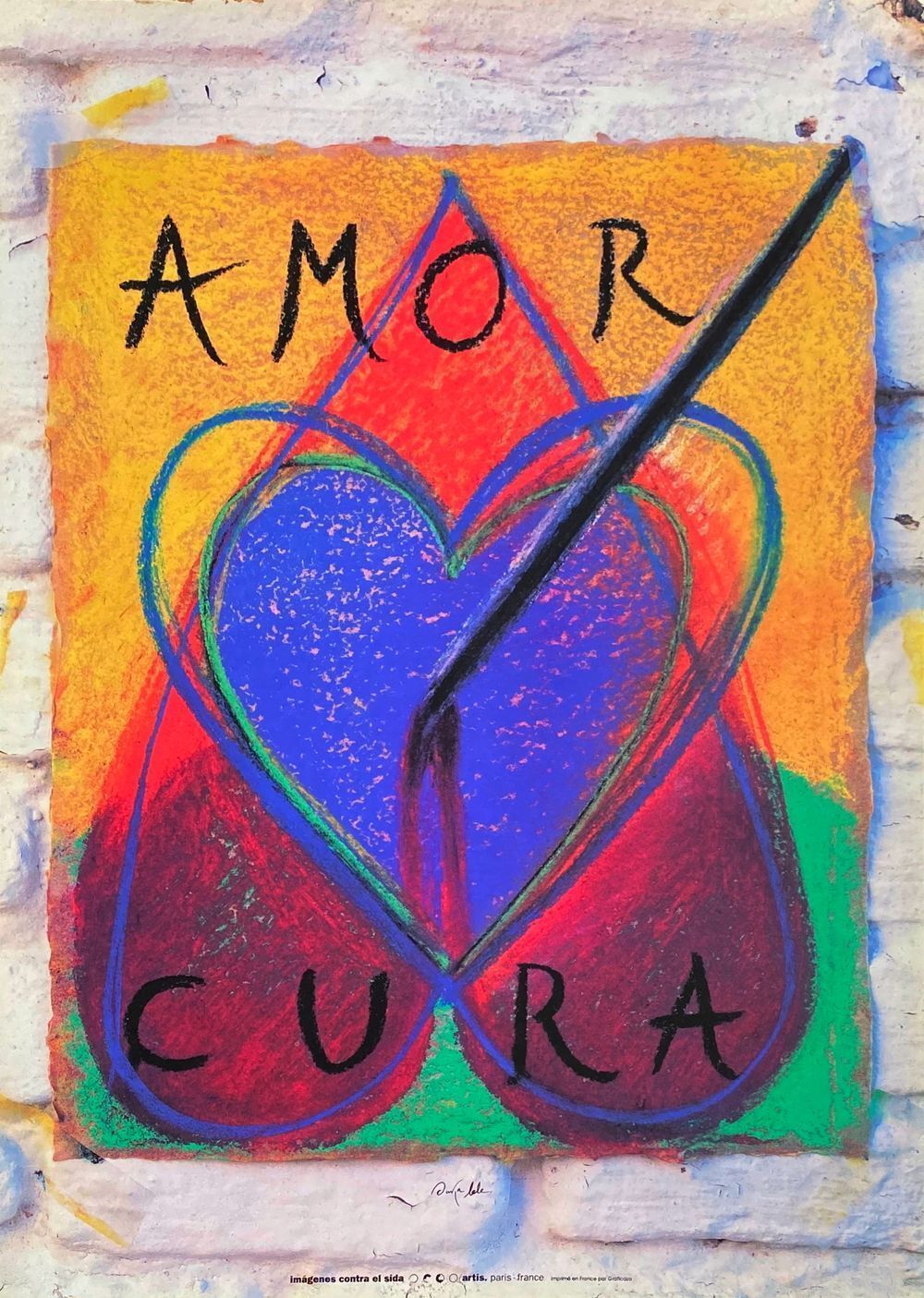Affiche Ouka Leele Amor Cura (Sida) 1993